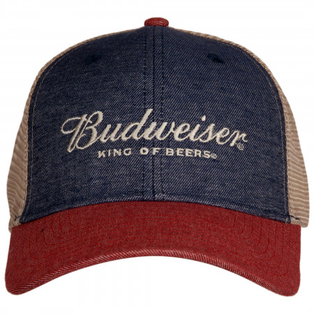Budweiser Classic Logo and Colors Adjustable Snapback